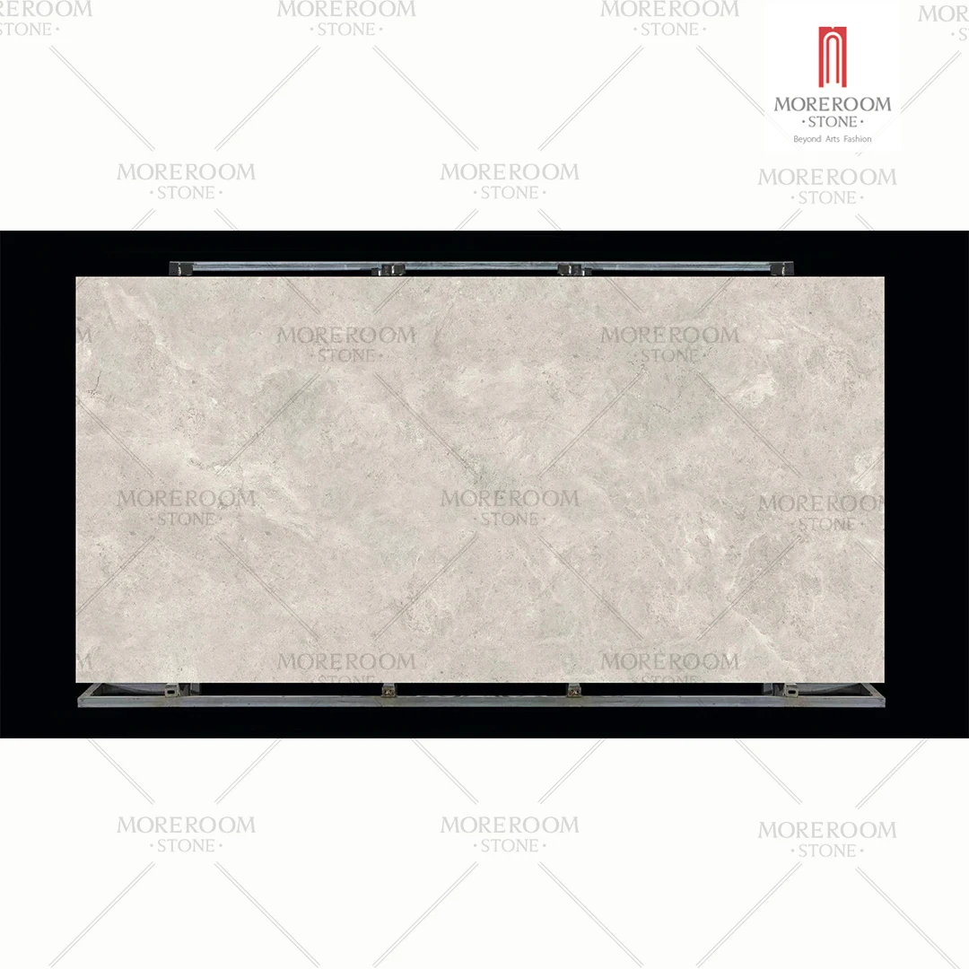 Interior Decoration Stone Artificial Marble Slabs Light Grey Sintered Stone