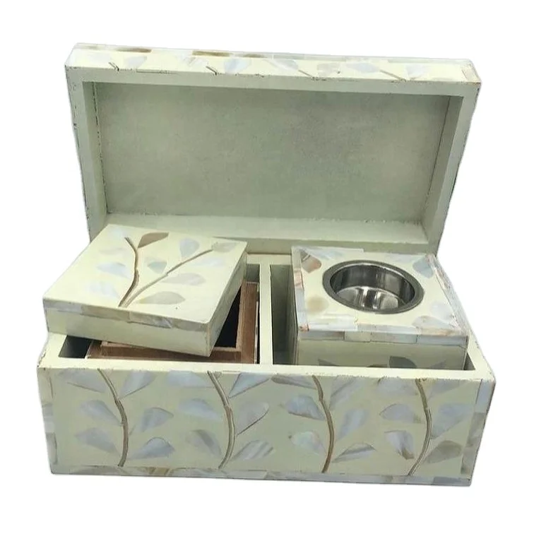 Mother of Pearl Inlay Bakhoor Burner  Arabic Candle  for Home Decoration Ramadan Gift Incense Burner at the Best Price