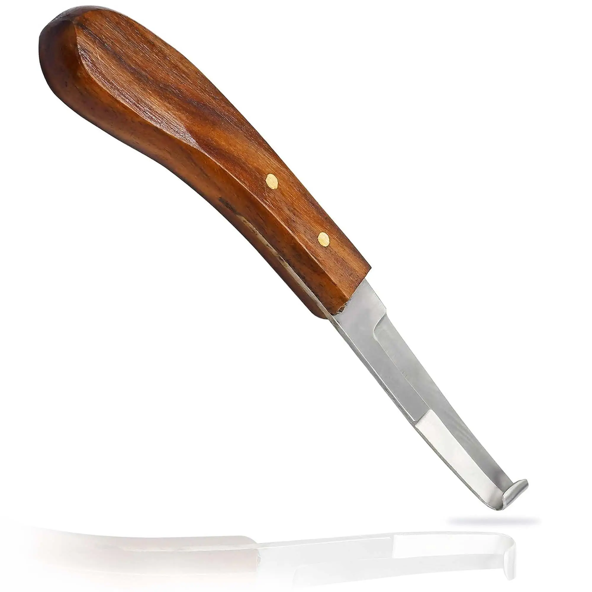 Hoof Knife 3 Piece Set Sharpener Right & Left Handed Double Edge with Swiss Hoof Knife All Farrier Trimming Knives are Available
