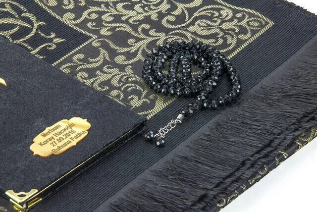 Velvet Cover Yasin Book Cardboard Box Mevlit Gifts Mohammad Prayer Mat Quran Qaba Eid Mubarak Ramadan Rosary Zikr Namaz