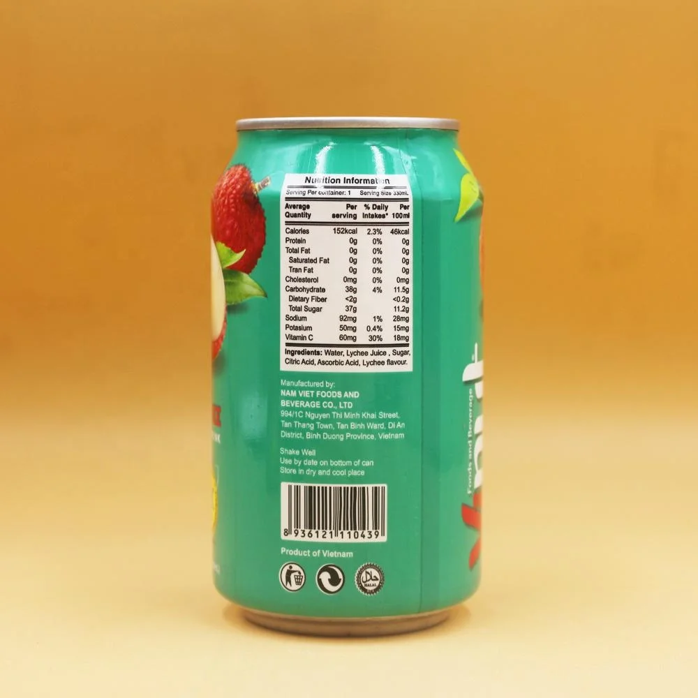 Canned Health Lychee Juice Drink Fruit Juice Not From Concentrate Beverage Distributor