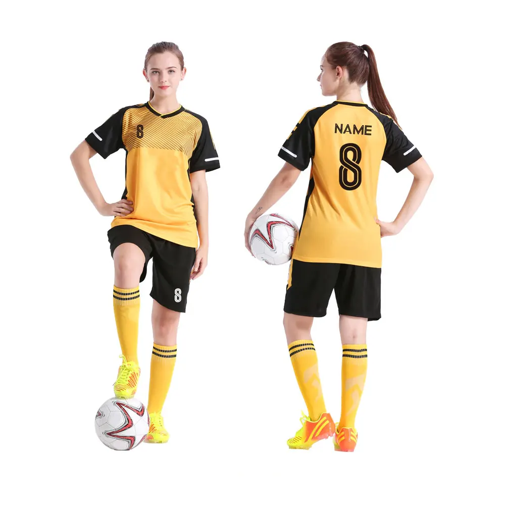 Wholesale Custom Personalized Girls Football Shirt High Quality Women Football Uniform Breathable Soccer Jersey For Female