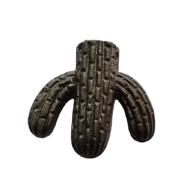 Cactus Tree Rustic Solid Cast Iron Furniture Antique Black Cabinet kitchen Door Drawer zinc Iron Steel alloy handles and knobs
