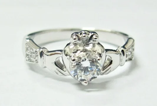 Silver 925 Claddagh Celtic Ring Design Jewelry Wholesale Factory in Thailand
