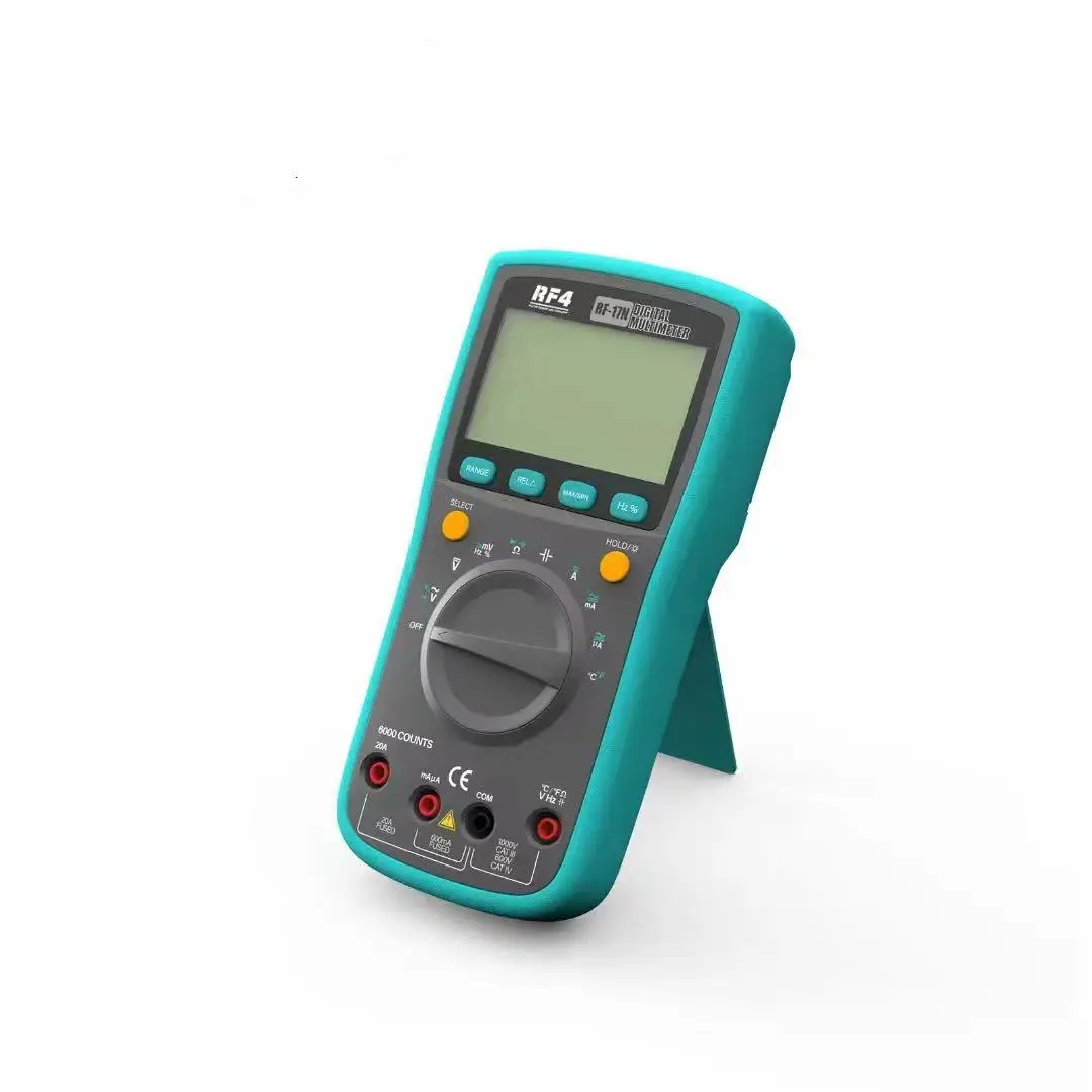 RF4 Smart Multimeter Digital AC DC 600V Voltage Meter TRMS Ohm Hz Capacitor Tester Mulitmetro Voltmeter Electrical Tools