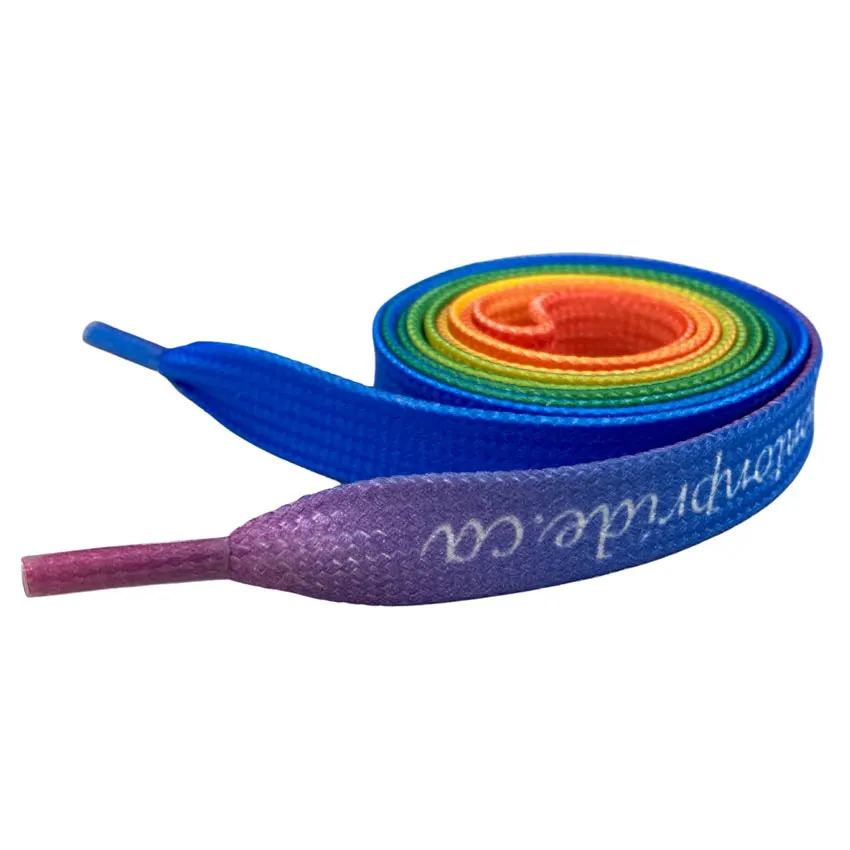 Custom Promotional Shoestrings/ OEM Boot Laces / Personalized Flat Shoe Laces