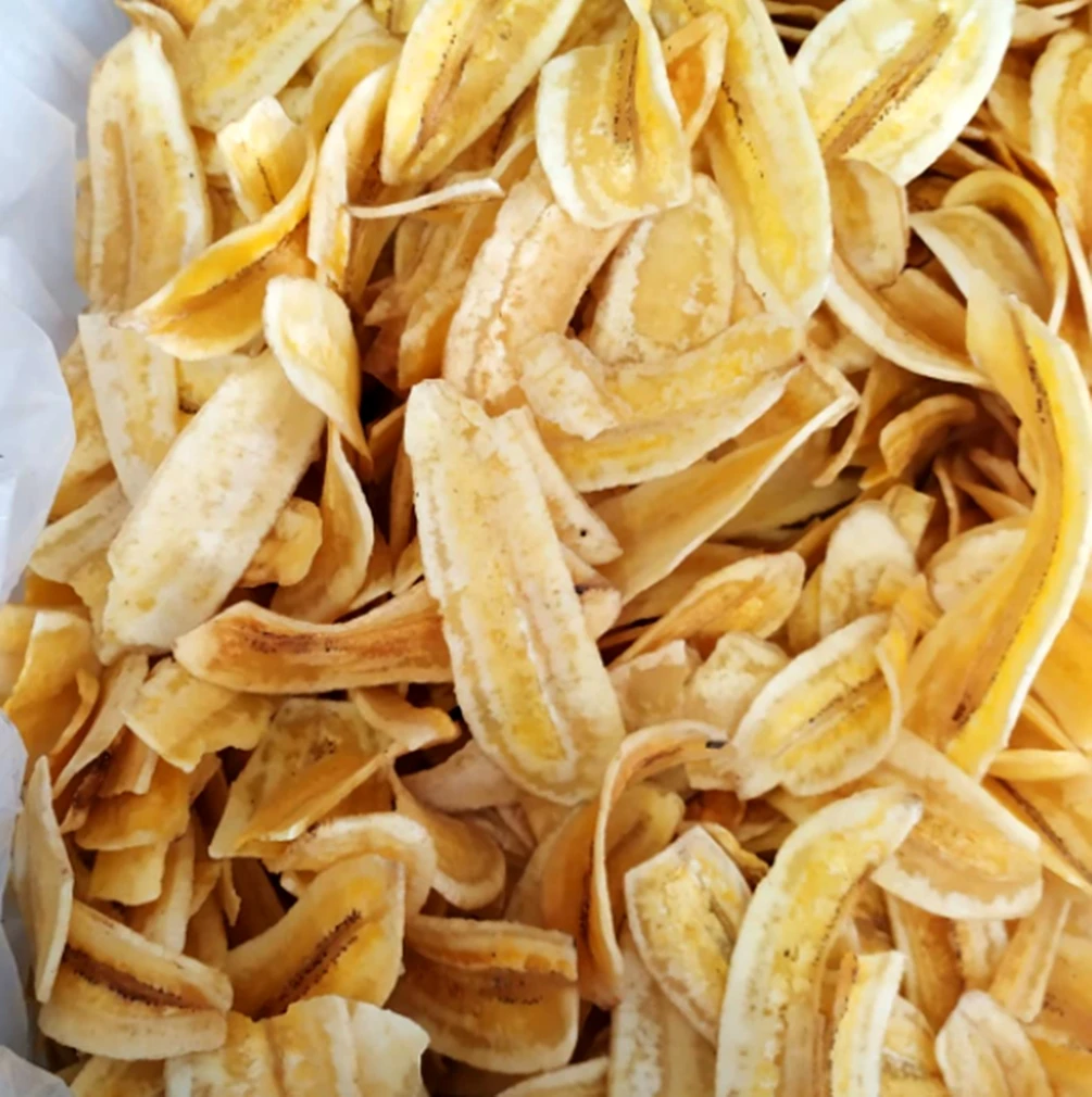 Pure Banana Chips Added Salt Diet Healthy Snack Crispy Dried Fruit Best Selling Premium Quality Product of Thailand