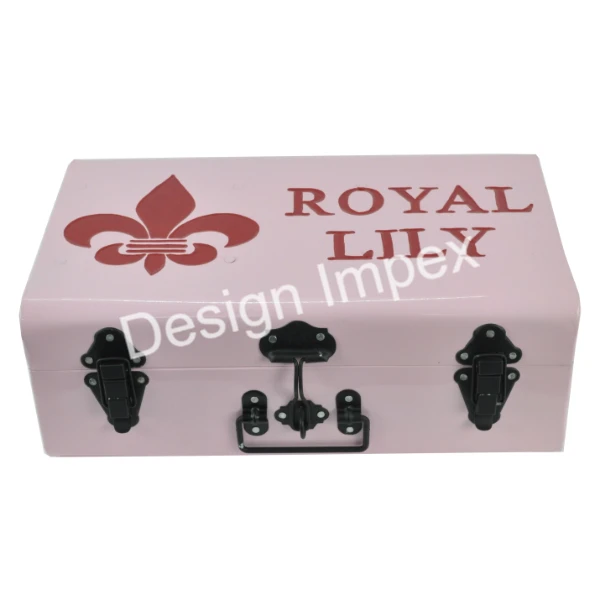 Luxury Suitcases Set Of Three Long Lasting Nice Quality Unique Trunk Box With Three Different Color Tones Made In India