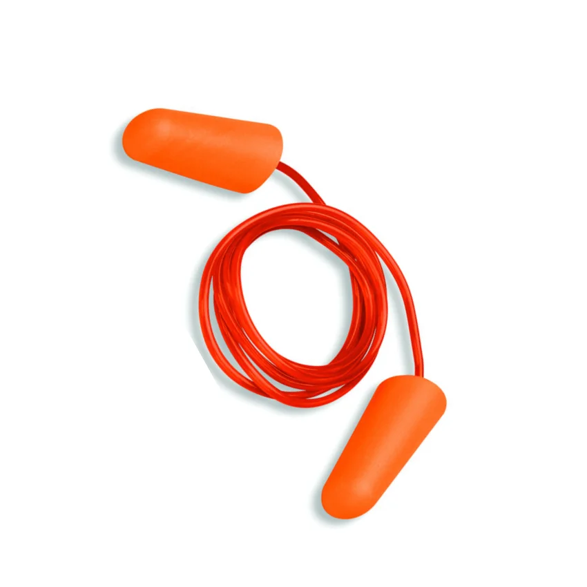 Hot Selling polyurethane foam earplugs with NRR 32dB disposable corded earplugs hearing protection from Vietnam