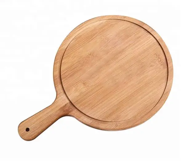 Round Grooving hot sale wood cutting board Acacia chopping board pizza board top sellers kitchen gadgets 2023