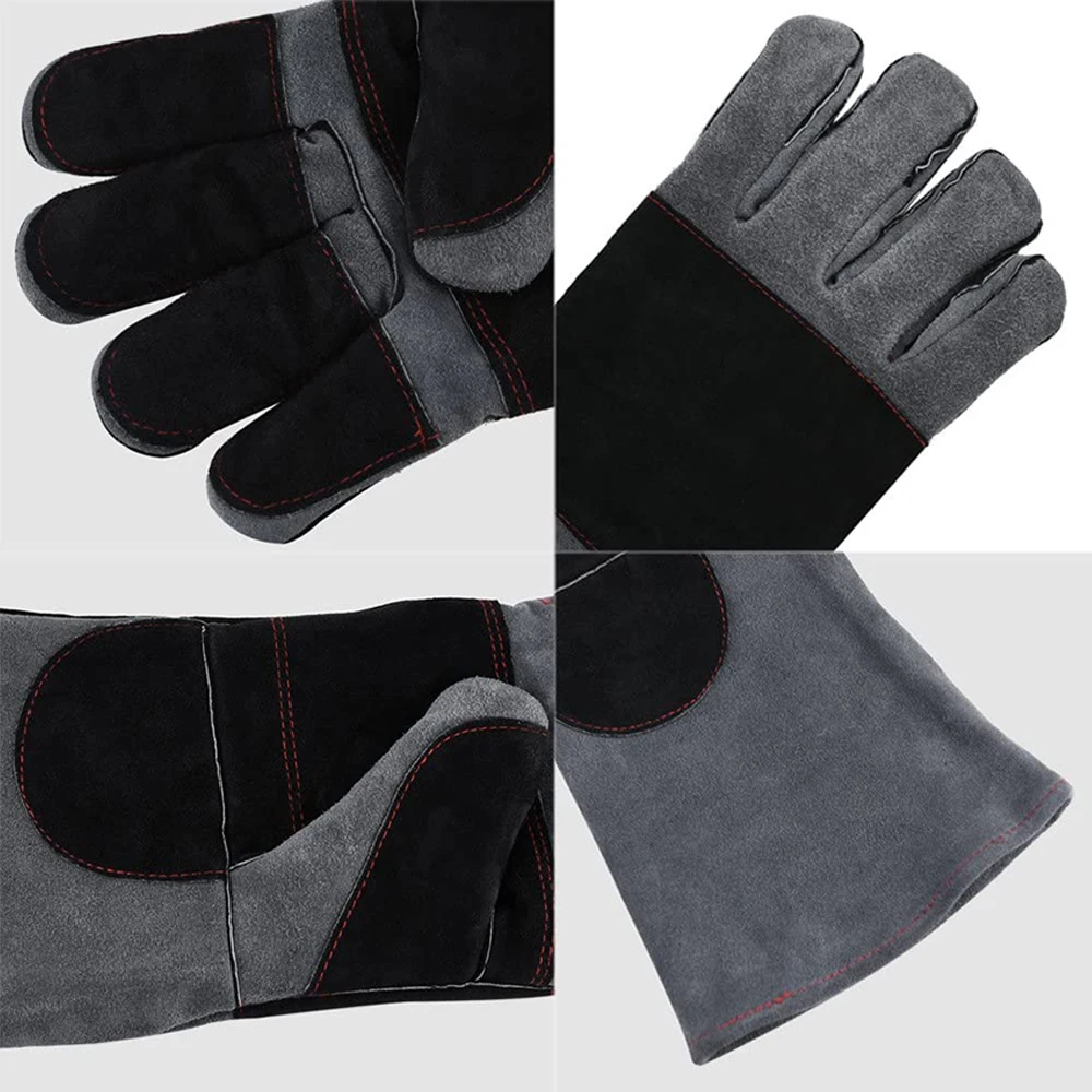 Goat Leather Welding Gloves Heat deflecting aluminized gloves