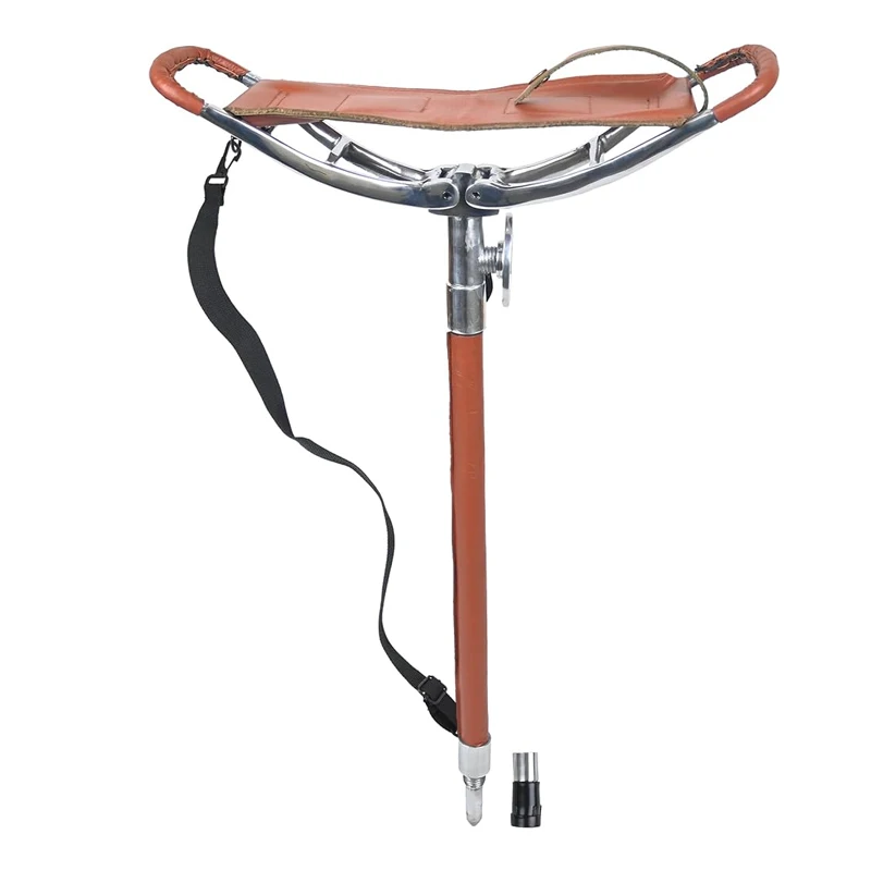 Large Handle Adjustable Smart Walking Stick With Seat Camping Golf Hunting Outdoor Walking Folding Stool Adjustable Chair