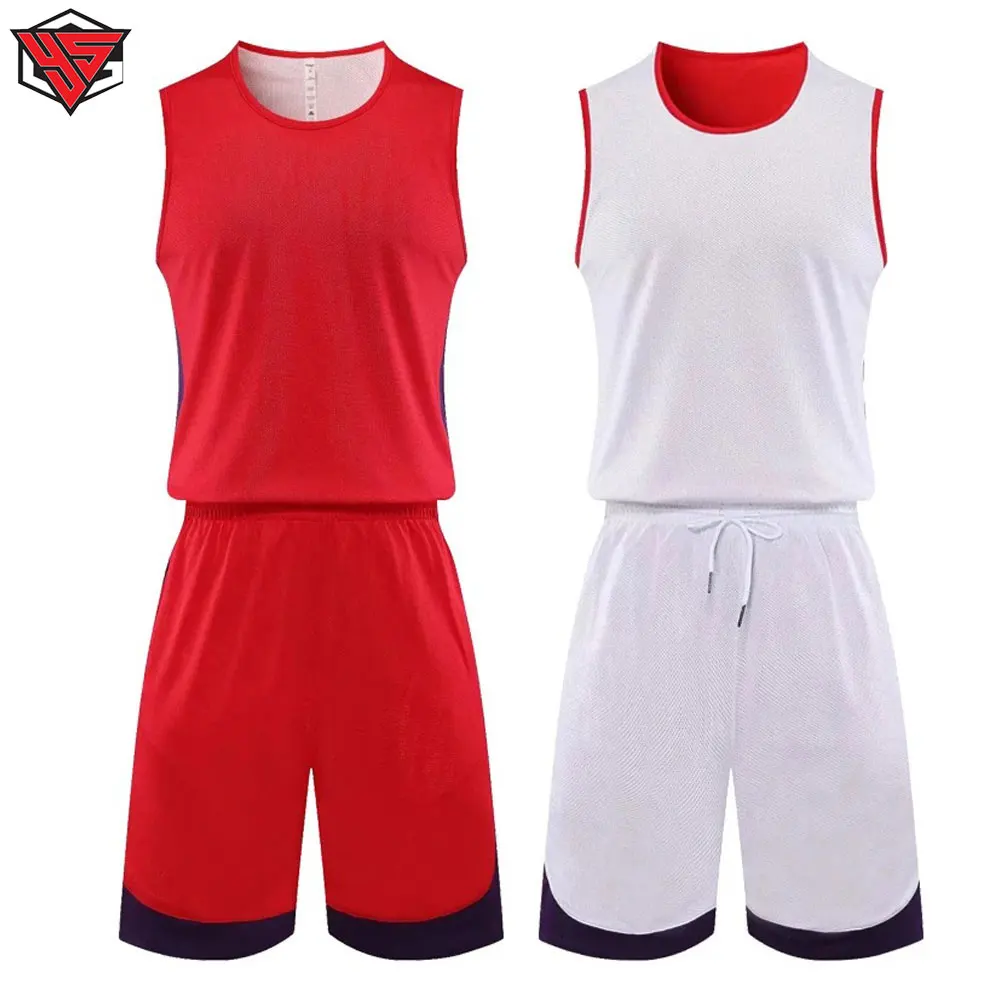 Sportswear Basket Ball Jersey/Short Set Reversible Tackle Twill Basketball Uniform With Customized Pattern