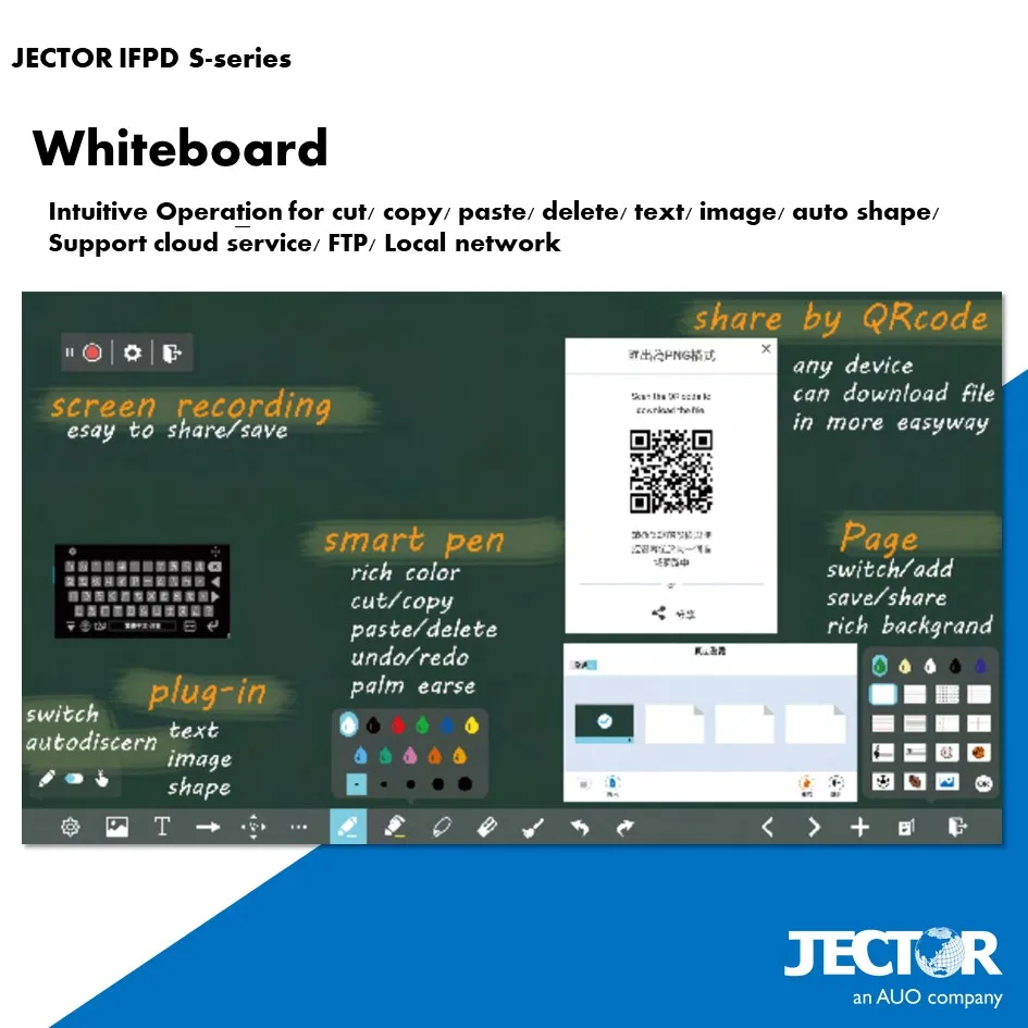 65 Inch whiteboard with stand Touch Screen Smart Board digital interactive whiteboard touch screen interactive whiteboard