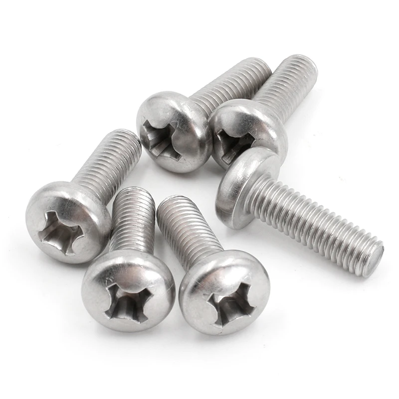M1 M1.2 M1.4 M1.6 M2-M10 GB818 Stainless Steel A2-70 Phillips Pan Head Machine Screw making Machines