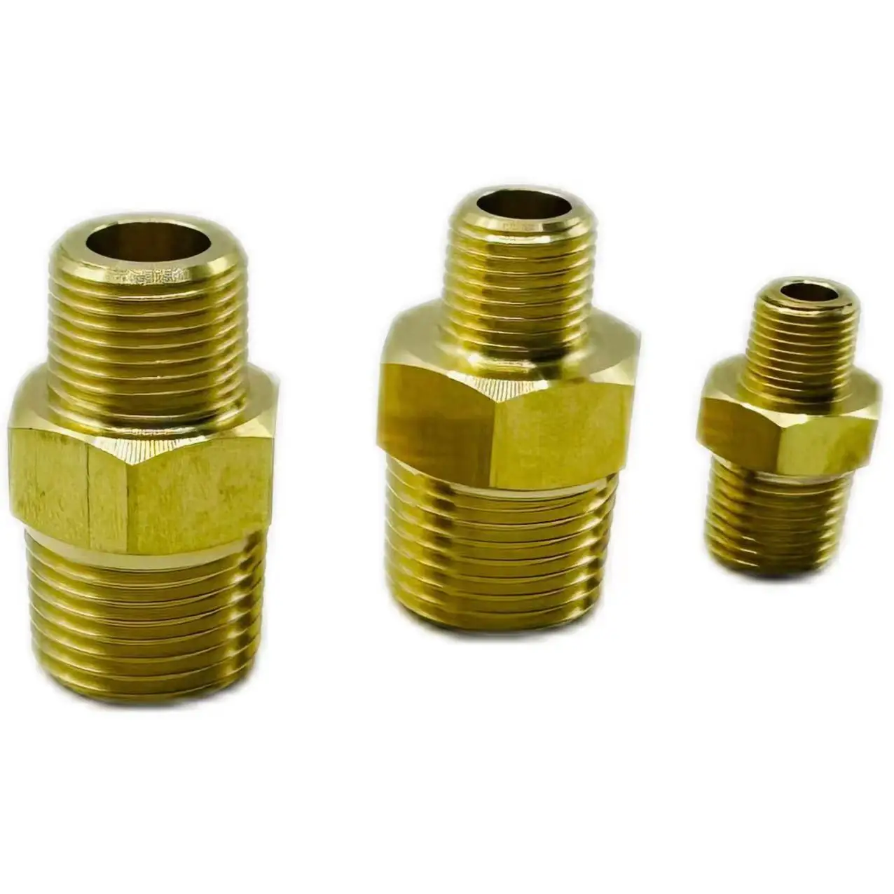 Straight thread taper thread joint copper fittings plumbing brass threaded joint brass fittings
