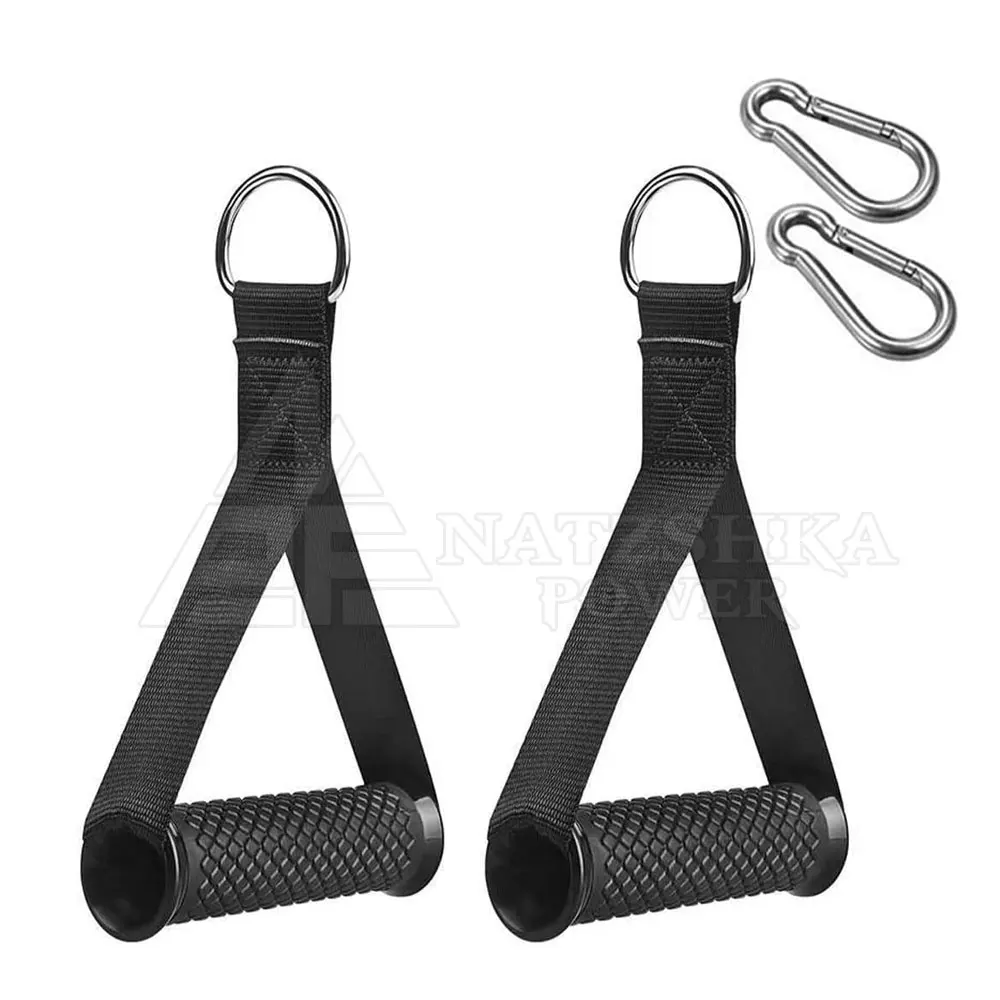 Nylon Handle Cable Attachment for Crossover Gym Machine Station Resistance Exercise Sports Cable Attachment