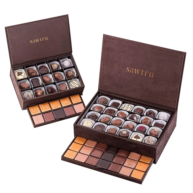 Custom Folding magnetic suction Grey board Paper Packaging Boxes Heart Shape Candy Gift Box Chocolate Box