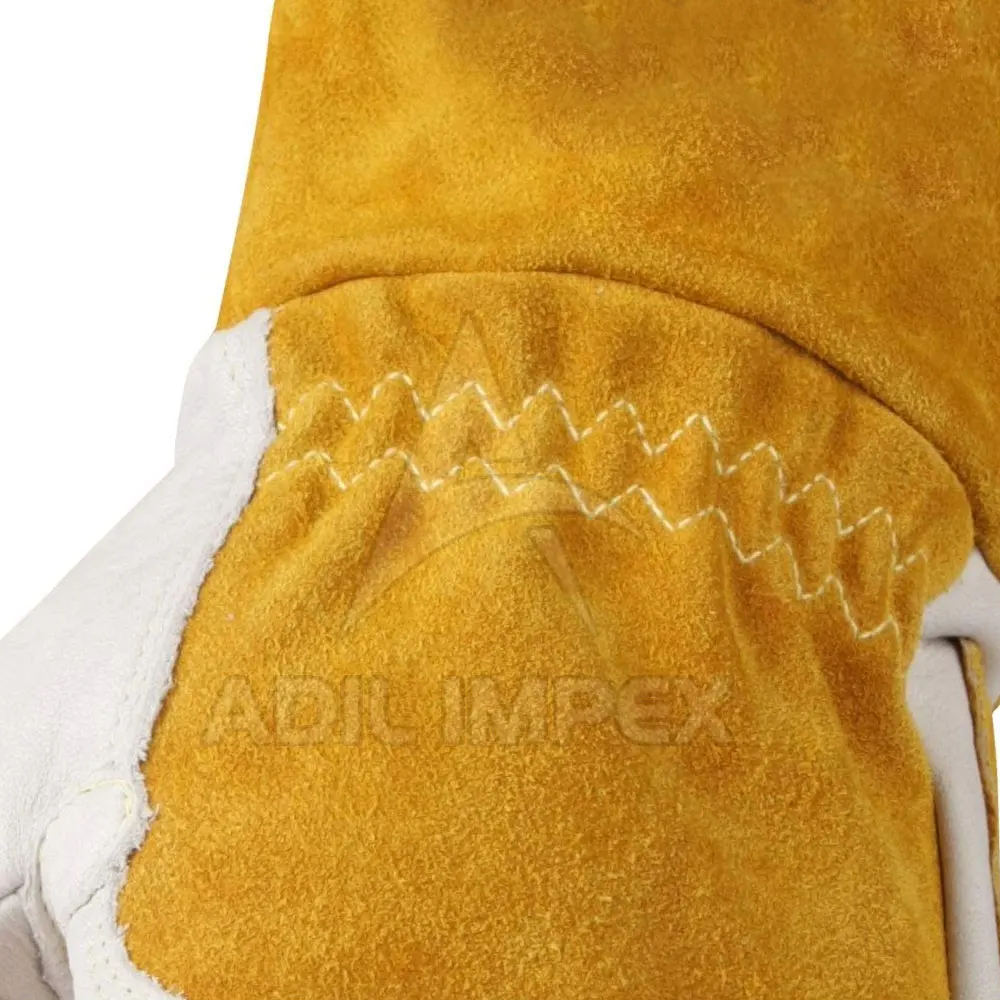 Wholesale Leather Welding Gloves Cowhide Split Leather Factory Manufacturing High Quality Safety Welding Gloves