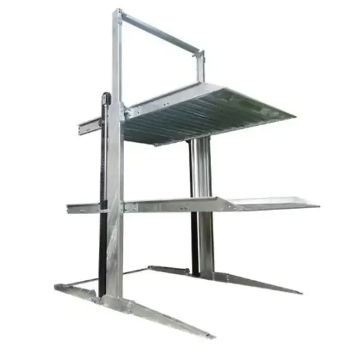 2 post three storey floors triple stacker 3 level hydraulic parking car lift price 2 post car triple stacker parking lift