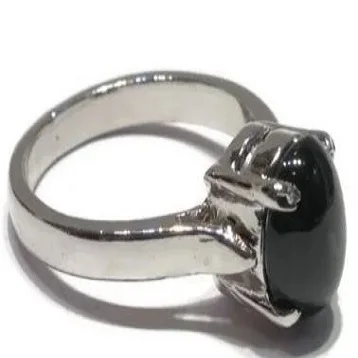 Beautiful Looking Sterling Silver Black Star Gemstone Genuine Ring Sterling Silver Ring Hottest Statement Jewelry