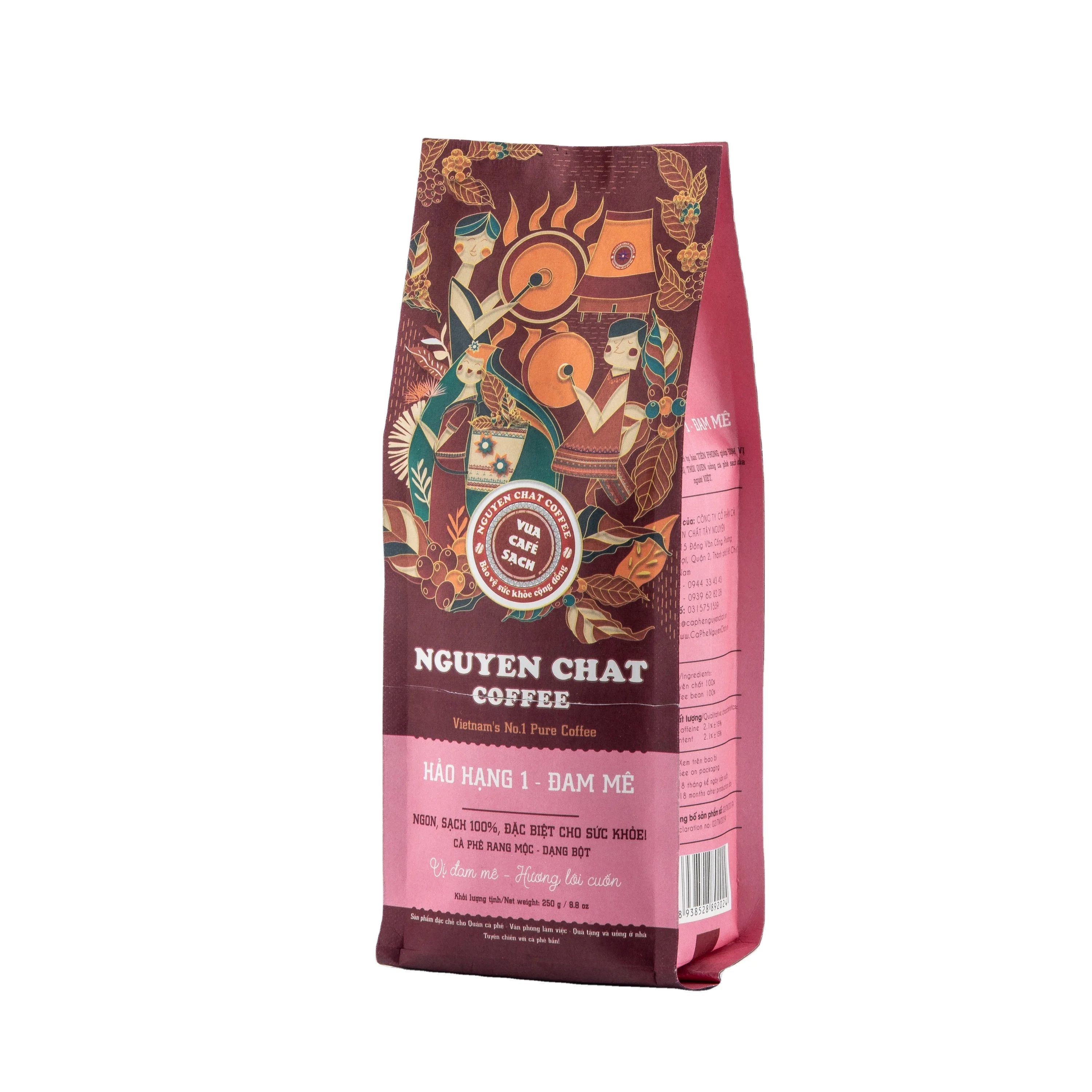 High Quality Vietnam 1kg Bitter Dark Roast Richness Beverages Bittersweet Normal Feature Ground Whole HAO HANG No.1 coffee bean