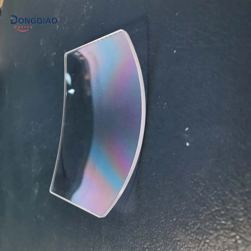 Electroplating Double Cylinder Curved Sapphire Crystal Watch Glass Lens