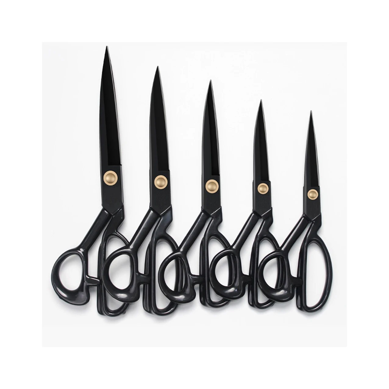 Color multi-size all stainless steel plating dressmaking cutter trimming sewing tailoring scissors