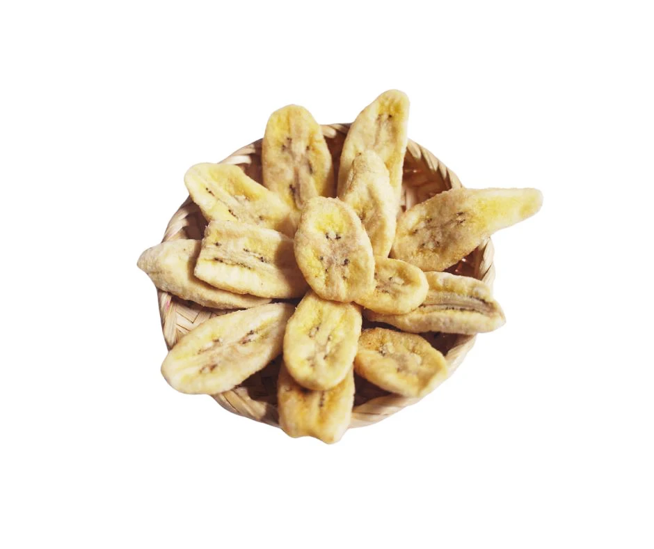 Dried Cyrsy Banana from Vietnam Manufacturer tasty sweet freeze dried banana slice Freeze Dried FD banana chips OPP Bag OEM/ODM