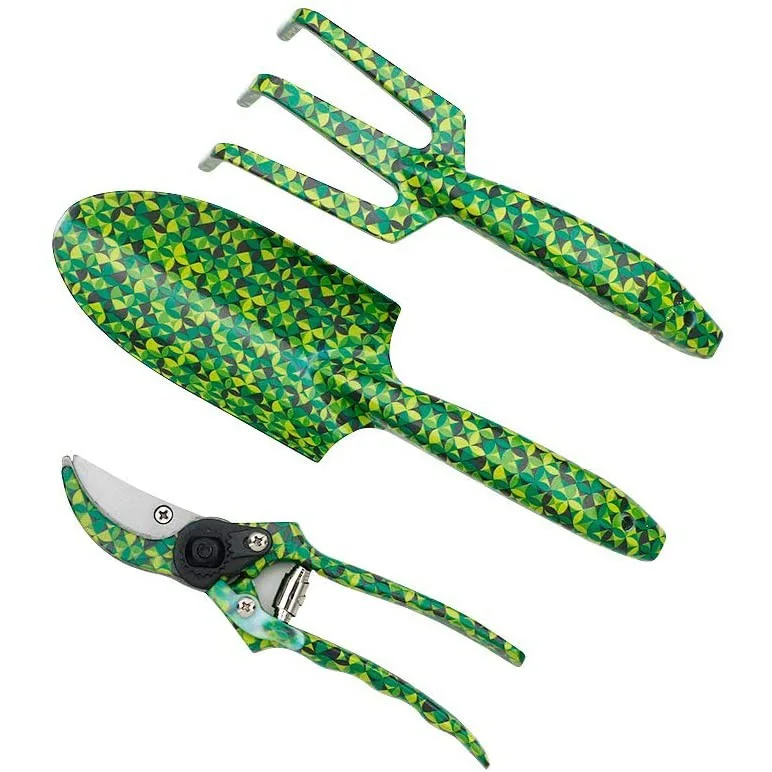 Creative Women Garden Sets Iron Flower Pattern Aluminum Alloy Garden Hand  Tools Kit  Gift