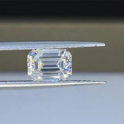 Excellent Emerald Cut Loose Lab Grown Diamonds | TCW ~0.5 Ct Size 5x3 mm | VVS1 Clarity F Color Loose Stone for Sale
