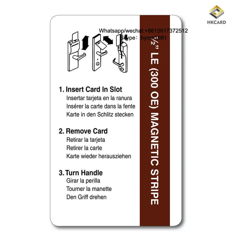 Programmable RFID hotel access card smart card compatible with MIWA SALTO lock key card