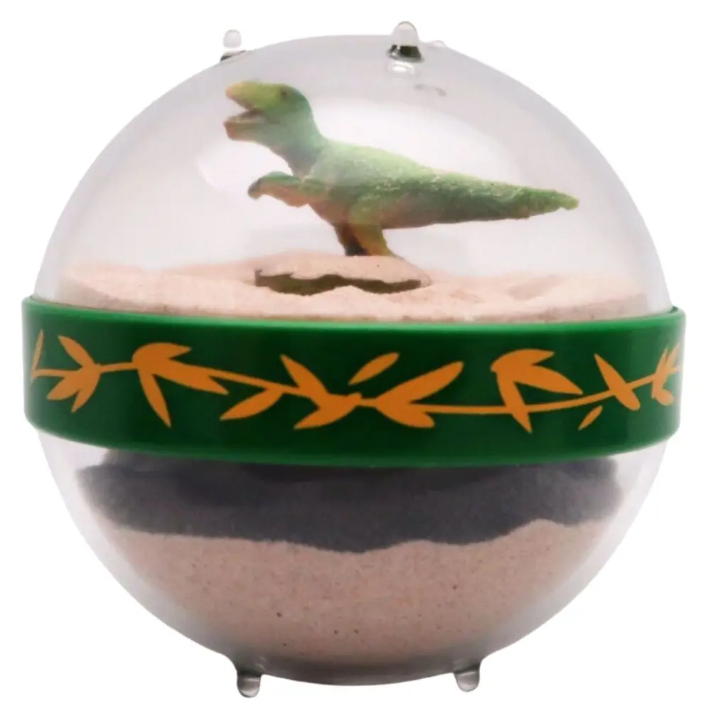 Dino Land Sandglobe 3-дюймовое пресс-папье Фигурка динозавра сверху подарки для коллекции динозавров