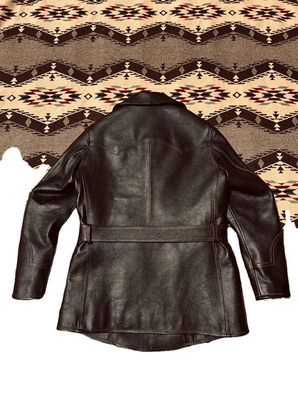 Luxury genuine buffalo leather coat Retro Men winter tea core cowhide Heavy thick leather cloth overcoat