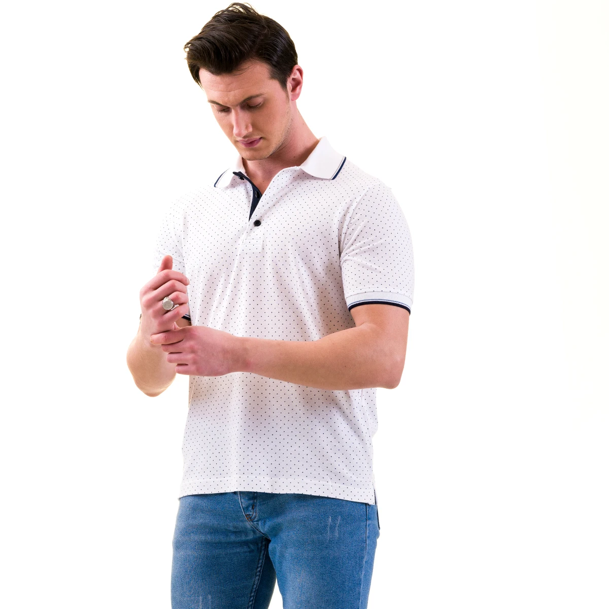 Wholesale High Quality Plain Casual Golf Custom Logo Simple Polo Shirt For Men 95% cotton 5% Lyra Logo made in Turkiye