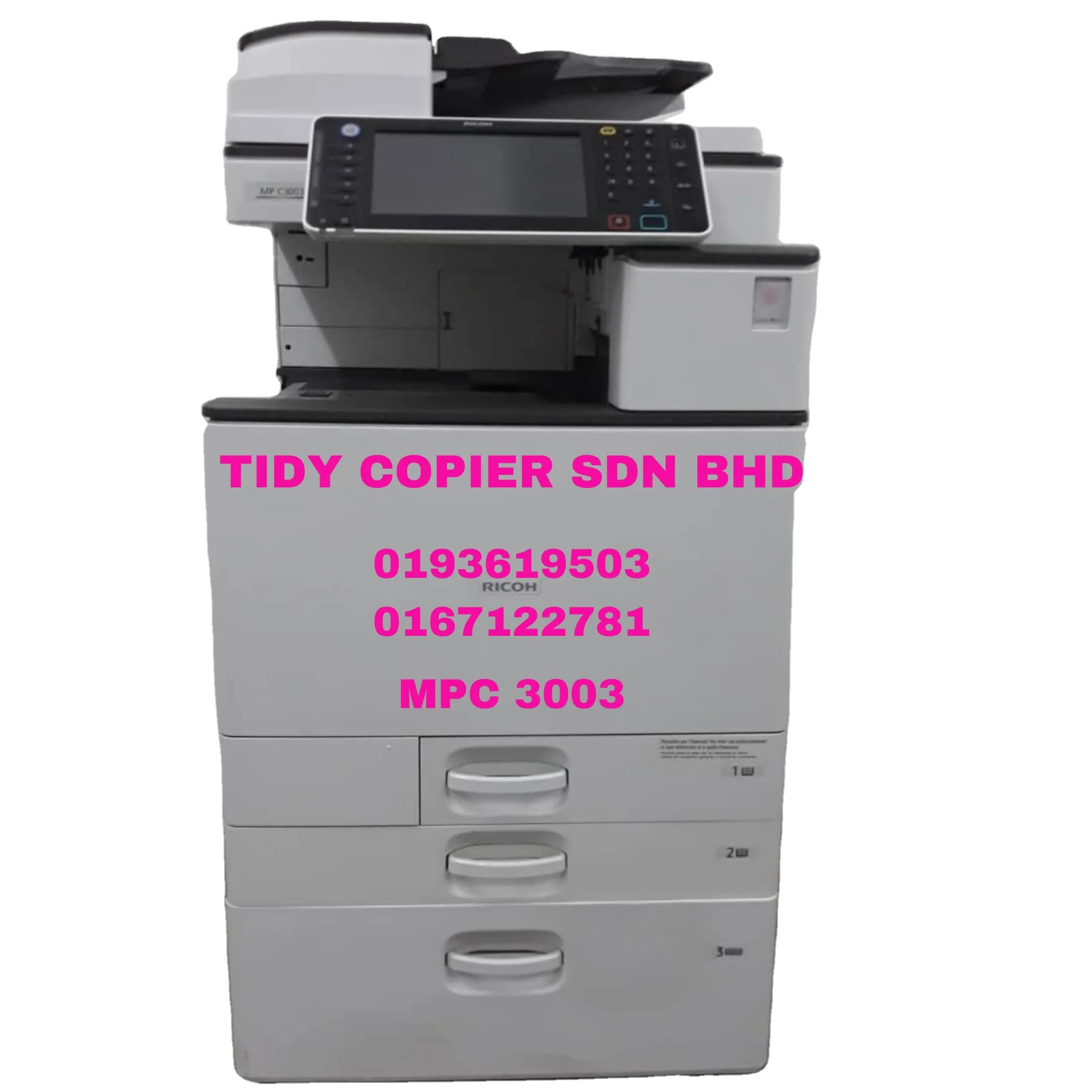 RICOH MPC 3003 MULTIFUNCTIONAL PHOTOCOPIER MACHINE