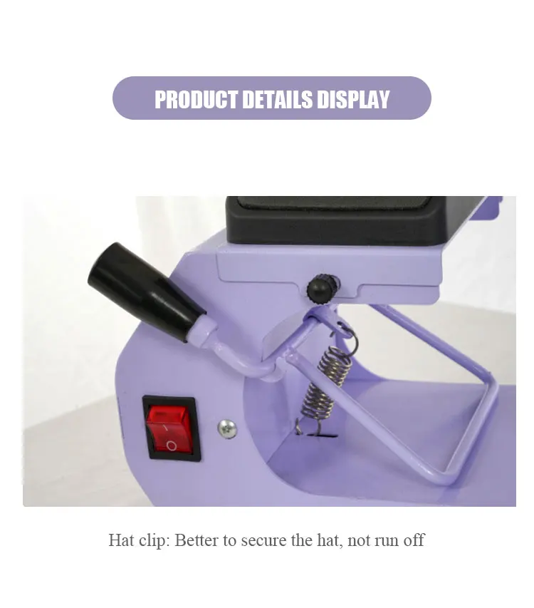 Heat transfer hat ironing machine