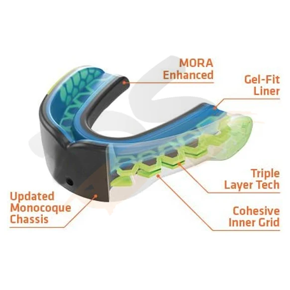 Gel Max Power Mouth Guard Flavored Sports Mouthguard for Football Hockey Basketball use