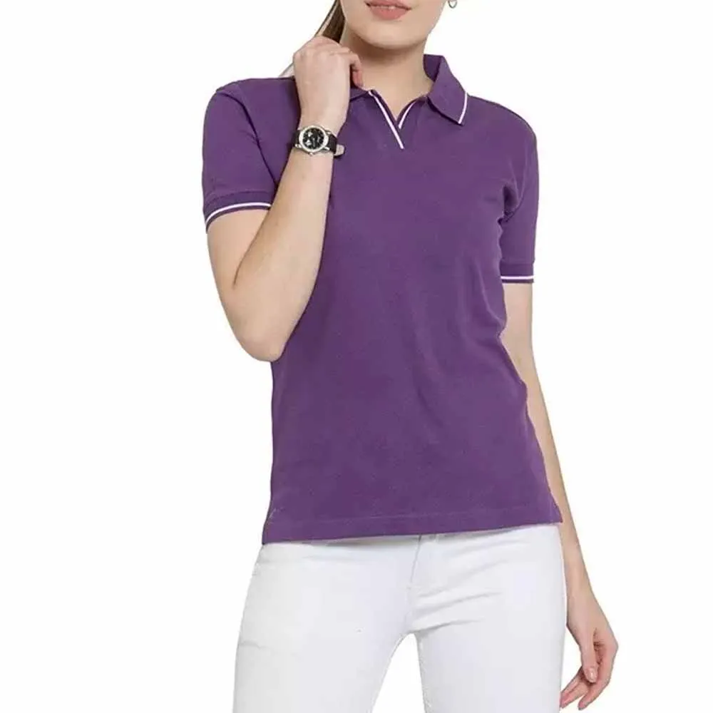 Custom Women polo t shirt high quality short sleeve polo shirt for Women