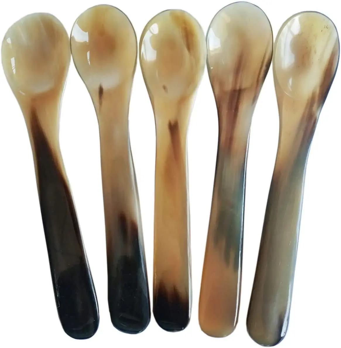 TOP SELLING Buffalo Natural Horn Spoon coffee spoon and home and kitchen for tabletop spoon for eggs caviar coffee or tea Use