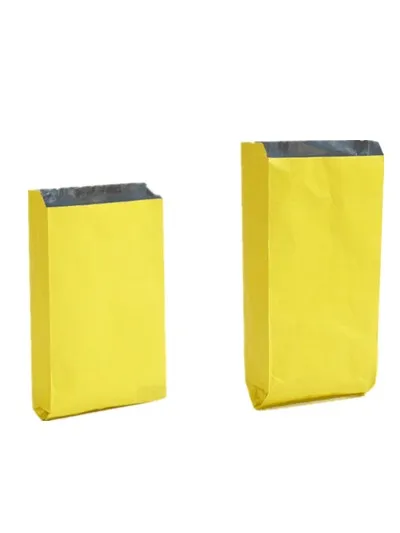 Flexo Printing Pinch Bottom Foil Lined Paper Bag For Hotdog/Doner Kebab