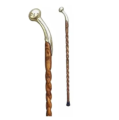 Antique Walking Stick Style Beautiful Walking Wooden Cane Men Strong Sturdy Wood Walking Stick Camping and Hiking Accessories