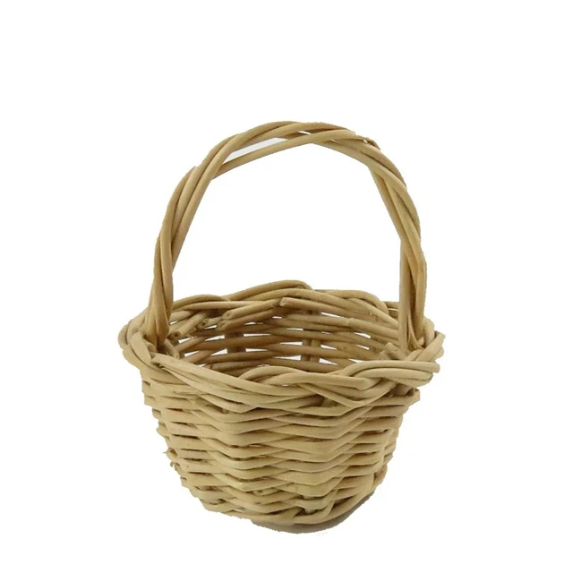 Hot Selling High Quality Rattan Laundry Basket Dirty Clothes Organizer Storage Basket flower set style storage packing room