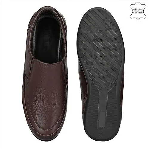wholesale Genuine cow hide Leather new design slip on  shoes genuine leather shoes   best quality  100% leather shoes