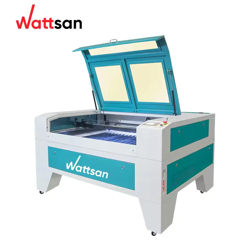 Wattsan  1290 ST 80W 100W 130W Co2 Wood Acrylic Laser Engraving Cutting Machines 1200*900 mm