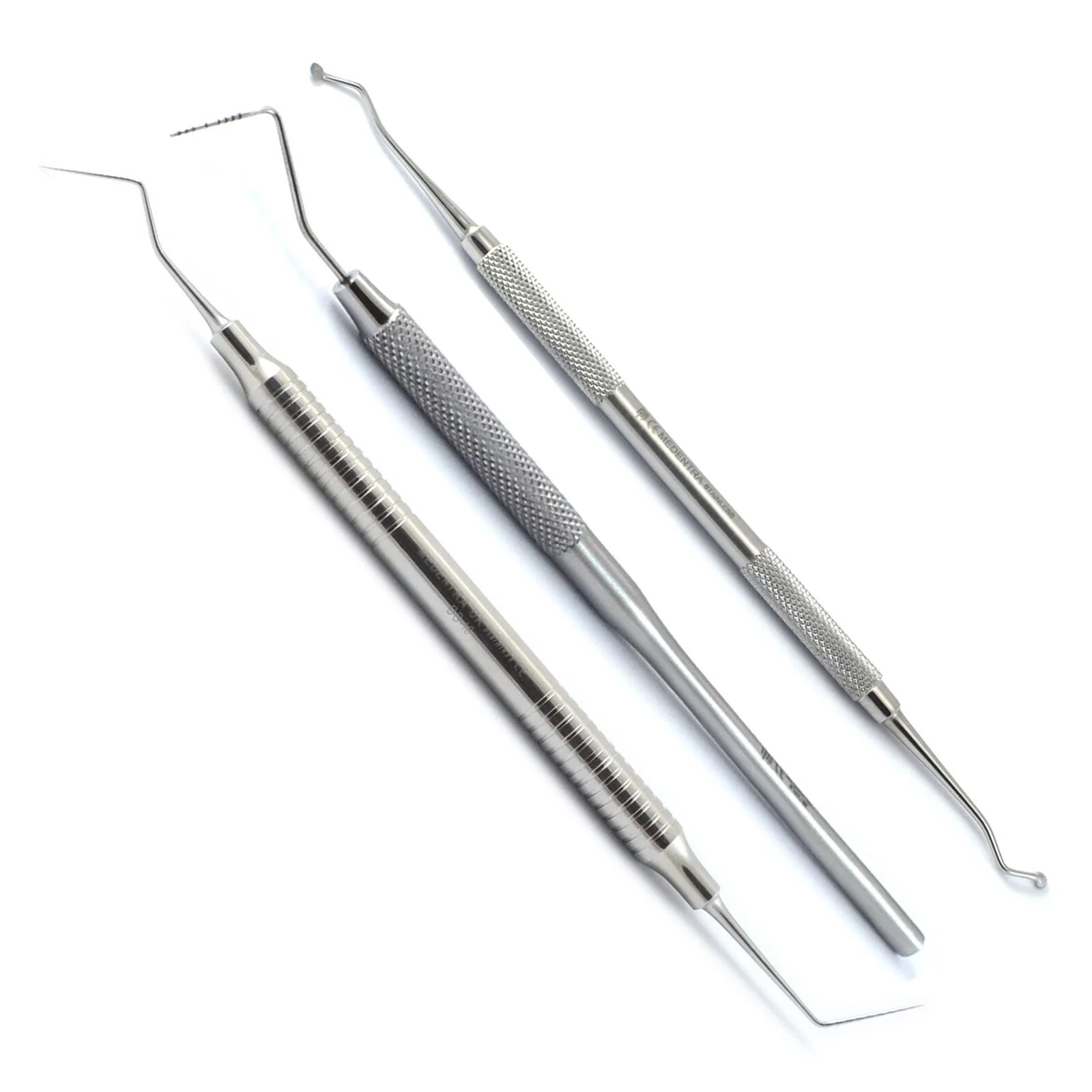 German Quality Stainless Steel Dental William Marking Probe Dental Excavator Endo Probe DG16 Dental Scalers Hygiene Kit