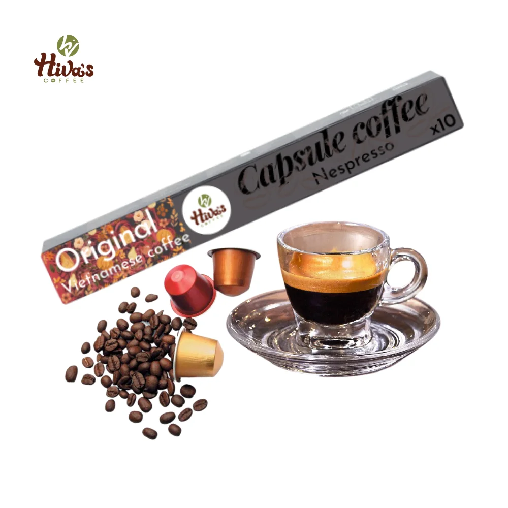 Top supplier product Viet Nam Capsule Coffee compatible Nespresso Natural flavor Caffeinated Arabica Coffee 5.8g Ready to Export