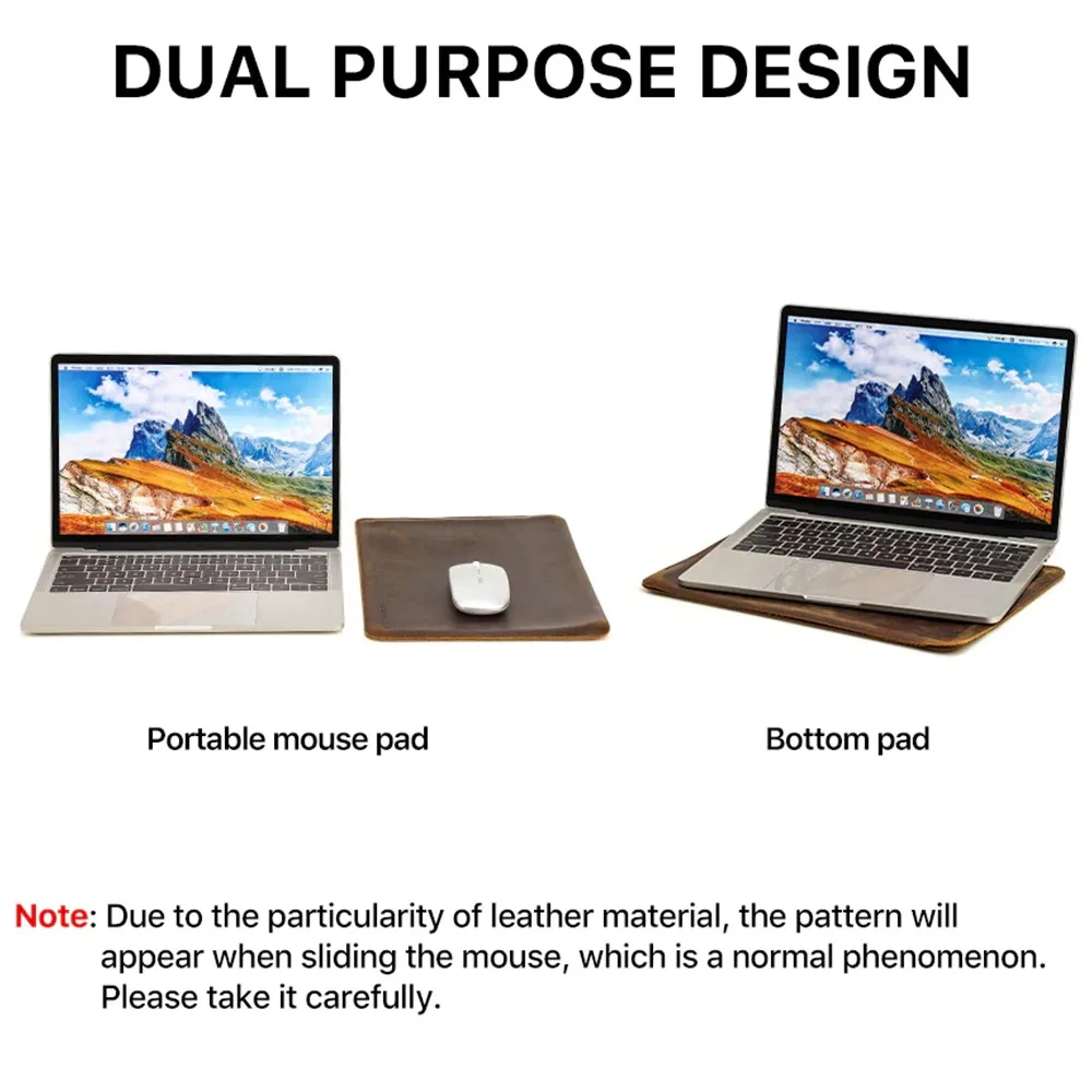 Laptop Sleeve Case For MacBook Pro Air M2 13 14 16 Inch Leather Cover HP ASUS DELL XPS 13 Notebook Bag Men