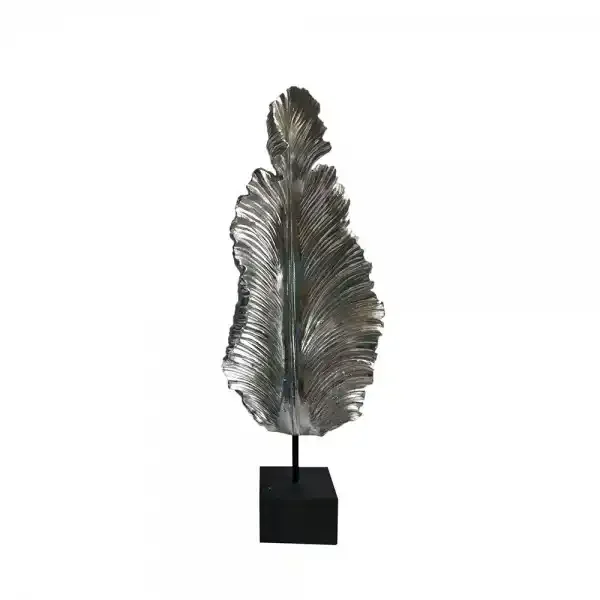 High on Demand Easy To Clean Cast Aluminium Leaf Design Sculpture Tabletop Items for Home and Office use Available at Best Price