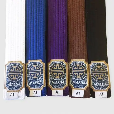 CUSTOM DESIGN WOVAN LABEL  BJJ BELTS /100% COTTON JIU JITSU BELTS/CUSTOM MADE COLOR BJJ BELT